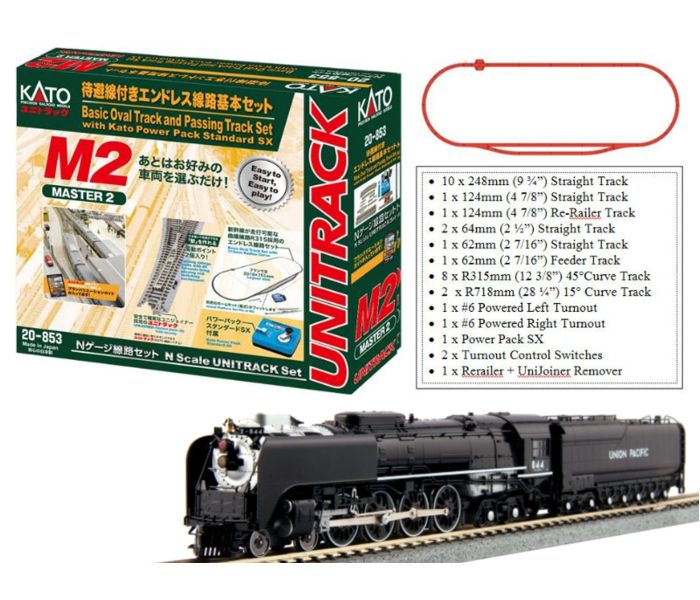 Union Pacific FEF Steam Train Set