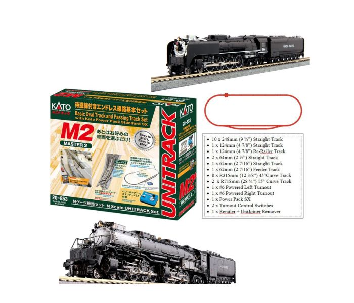 Union Pacific Big Boy/FEF Golden Spike Steam Train Set