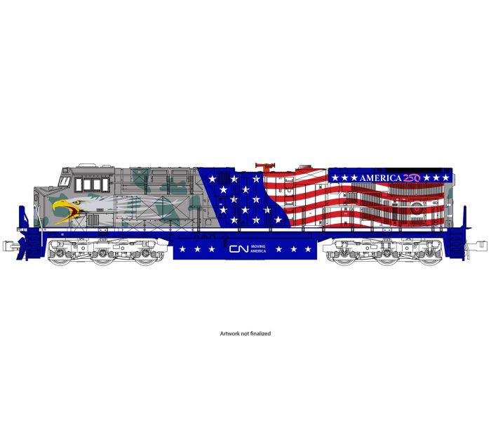 GE ES44AC Loco CN Screaming Eagle 1776 (DCC-Sound)