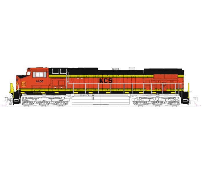 C44-9W EMD Kansas City Southern 4400 (DCC-Fitted)