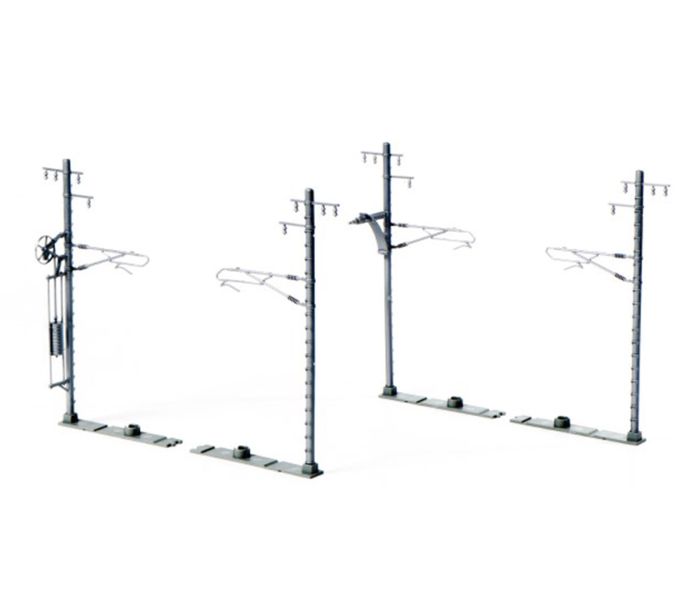 Single Track Catenary Mast Grey (20)