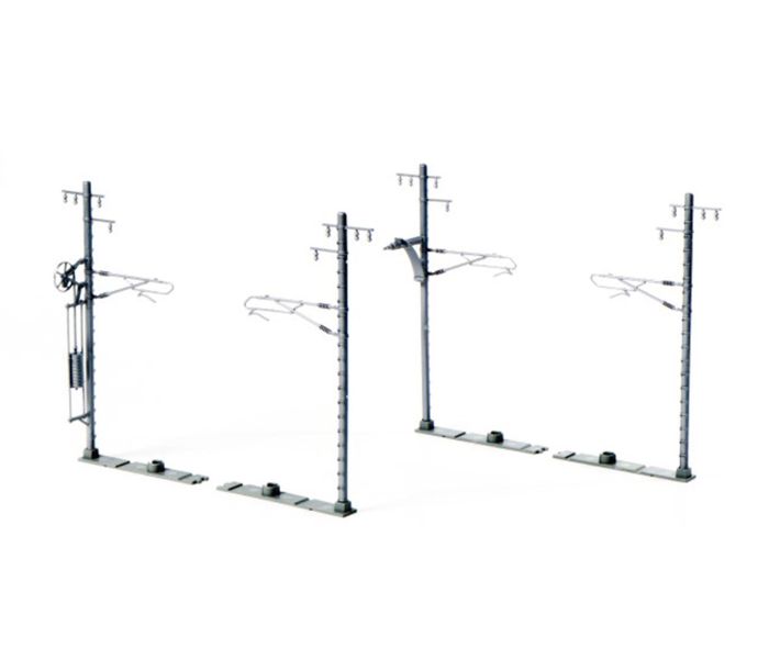Single Track Catenary Mast Silver (20)