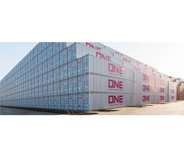 40ft High Cube Container Set (2) ONE Grey