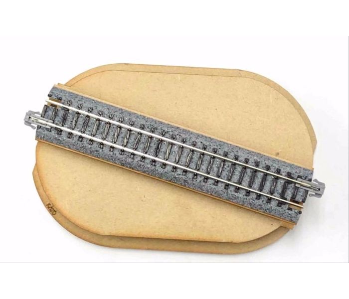 Mini Diorama Base Straight 124mm Kit with Track