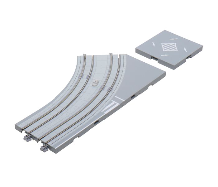 Unitram Street Curved Track R180 45 Degree Left