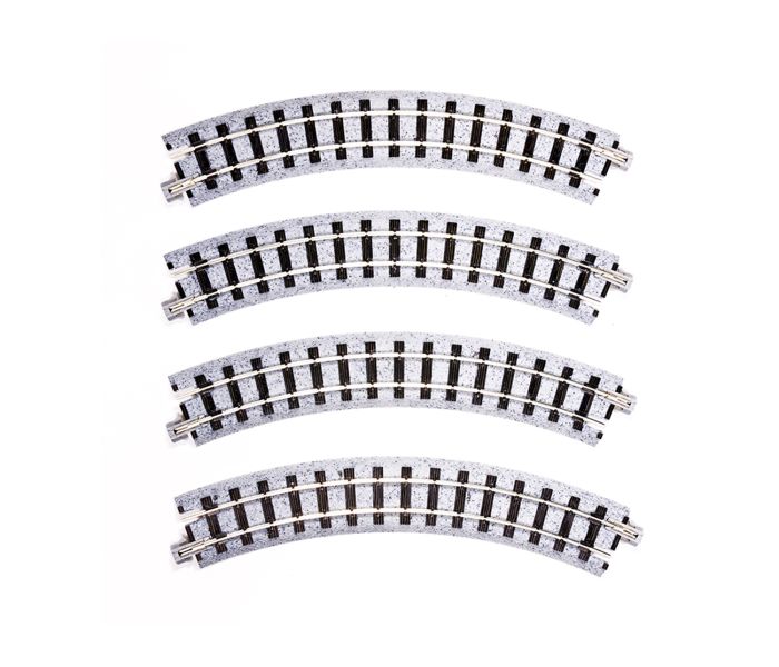Unitrack Narrow Gauge Curved Track 183mm Radius 4pc