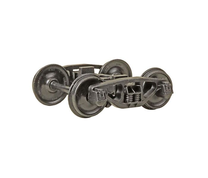 2 Rail AAR Bettendorf Style Metal Wheelsets w/33'' Wheels