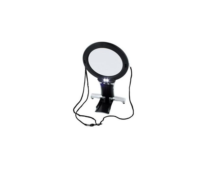 LED Neck and Desk Magnifier 2x (Inbuilt 6x Mini Lens)