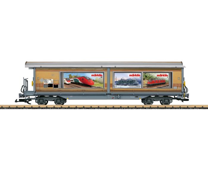 RhB Marklin Sliding Wall Bogie Box Wagon VI