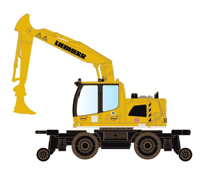 Liebherr A922 Road/Rail Excavator DB Bahnbau