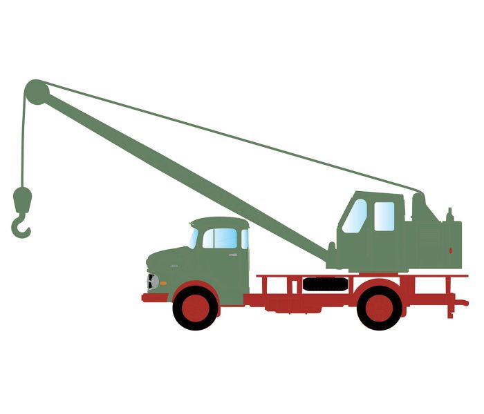 MB L322 Fuchs Mobile Crane Green/Red