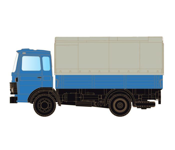 Magirus MK 130MB Flatbed & Tarpaulin