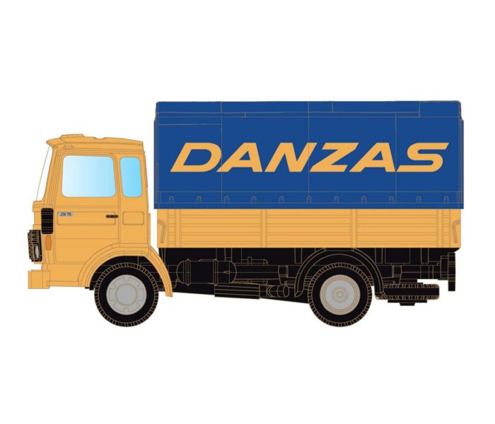 Renault JK75 Flatbed & Tarpaulin Danzas