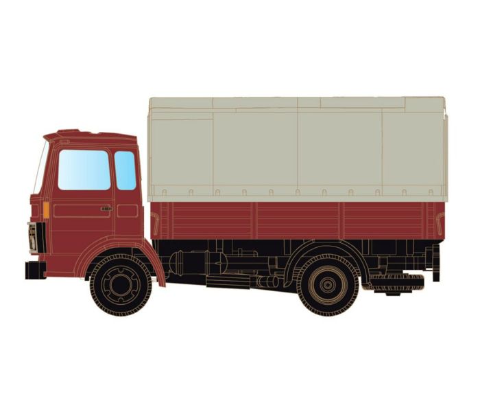 Volvo F4/6 Flatbed & Tarpaulin