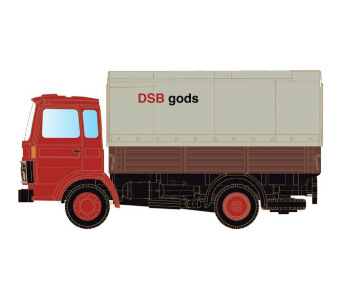 Volvo F4/6 Flatbed & Tarpaulin DSB (DK)
