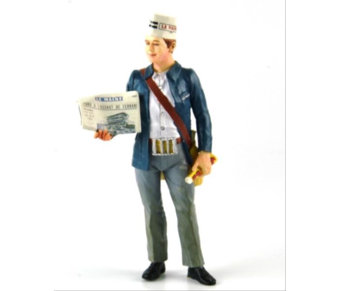 Joseph the Maine Libre Newspaper Vendor Figurine