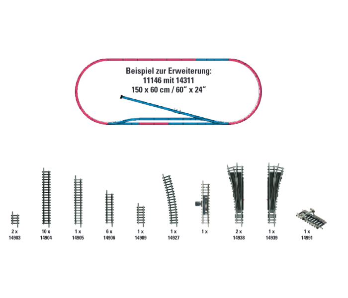 H1 Track Extension Set