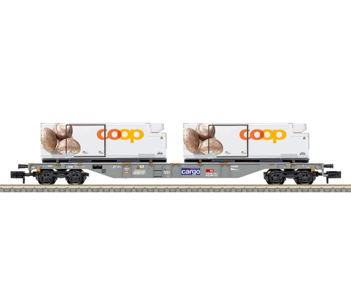 SBB Cargo Sgns Container Wagon w/Coop Containers Load VI