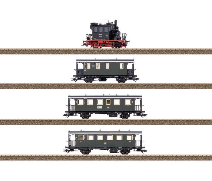 DB BR98.3 Spalter Bockl Steam Train Pack III (DCC-Sound)