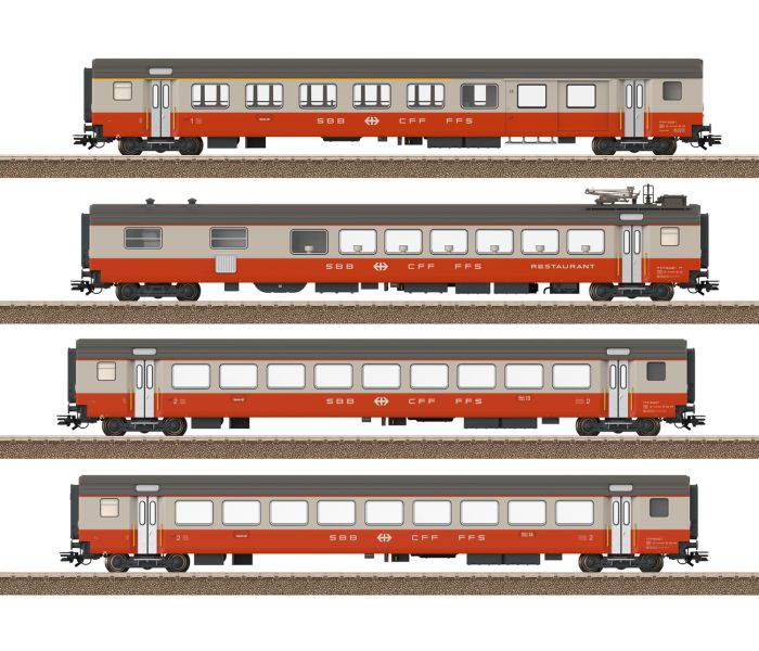 SBB Swiss Express 50th Anniversary Coach Set (4) IV