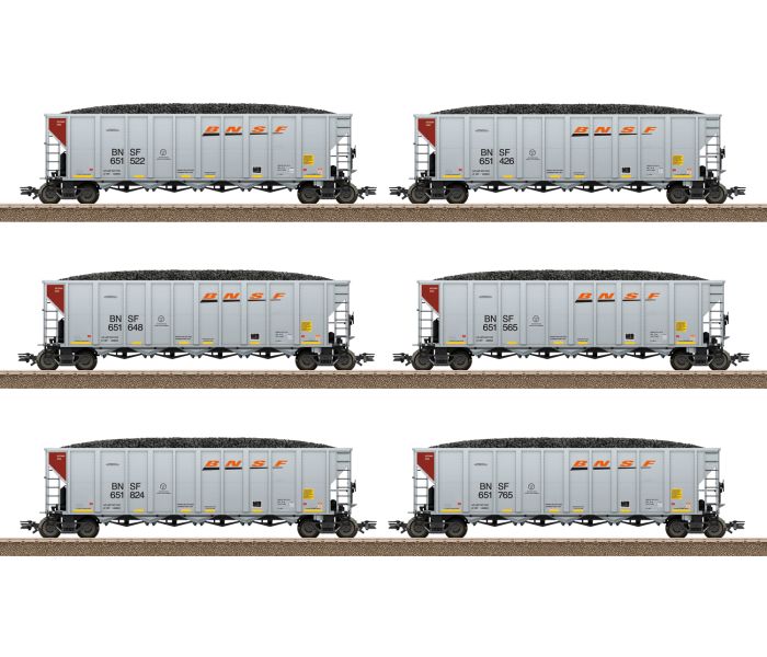 BNSF Hopper Wagon Set (6)