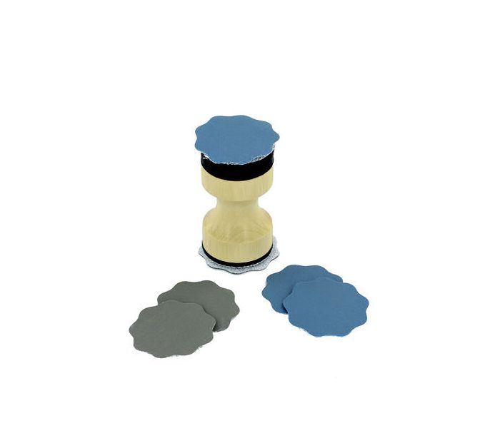 Double Ended Sander Holder & Superfine Sanding Pads (6)