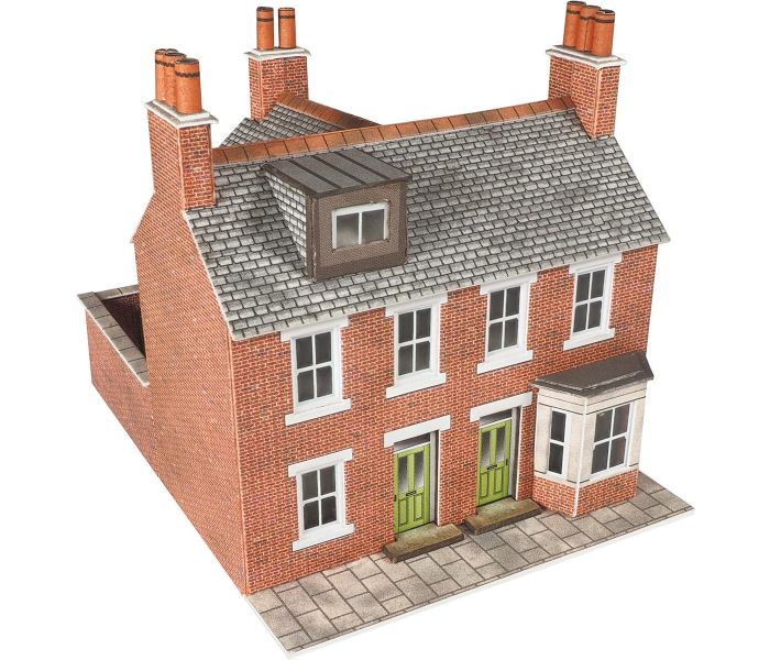 Red Brick Terraced Houses (2) Card Kit