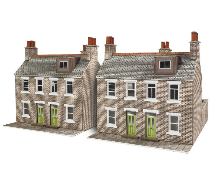 Stone Built Terraced Houses (2) Card Kit