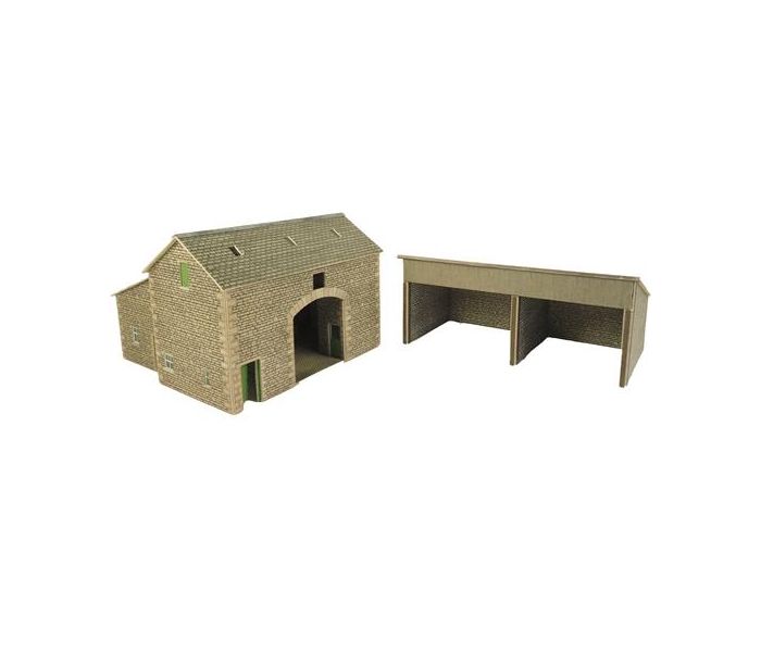Manor Farm Barn & Tractor Shed Card Kit