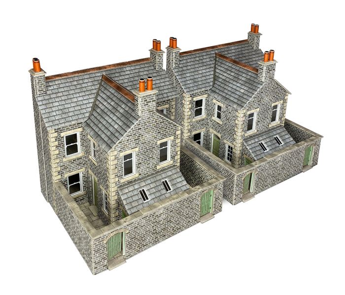Stone Terraced House Backs Card Kit