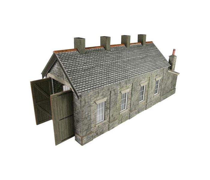 Stone Single Track Engine Shed Card Kit