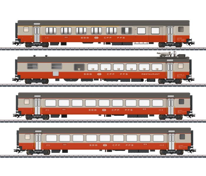 SBB Swiss Express 50th Anniversary Coach Set (4) IV