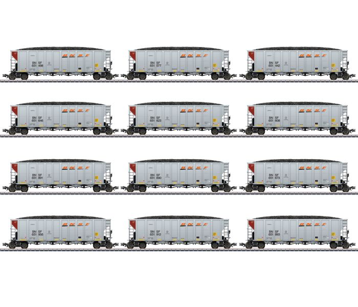 BNSF Hopper Wagon Set (12)