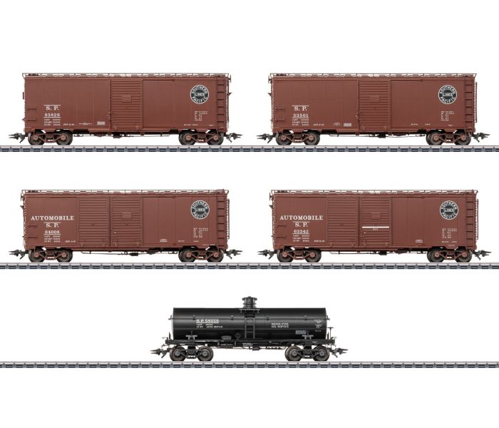 Southern Pacific Mixed Wagon Set (5)