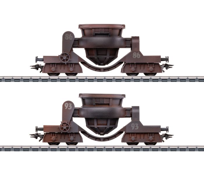 PO Slag Wagon Set Weathered (2) III