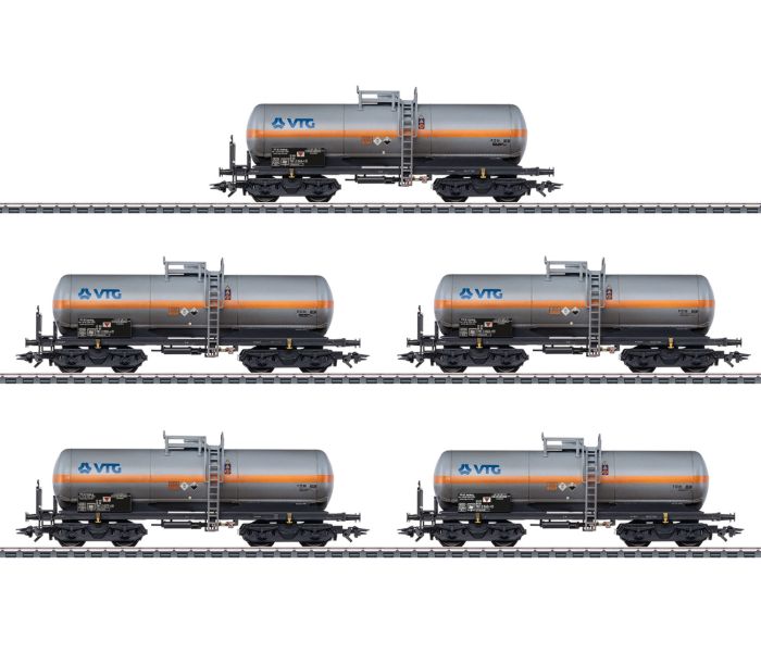 VTG Chlorine Bogie Gas Tank Wagon Set (5) V