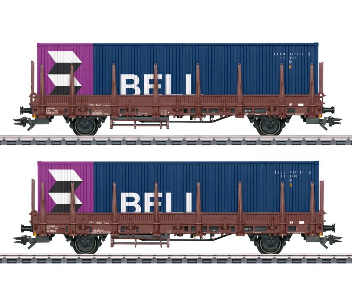 NS Kbs Stake Wagon w/Bell Container Load Set (2) IV