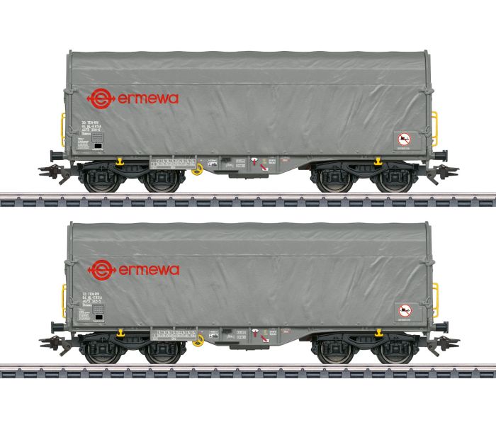 Ermewa Shimmns Sliding Tarpaulin Wagon Set (2) VI