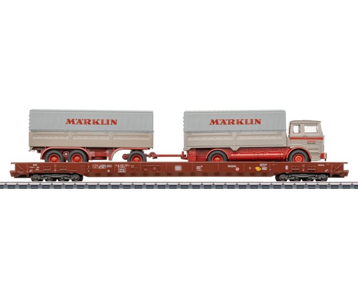 DB Saadkms690 Low Sided Wagon w/Marklin Truck Load IV