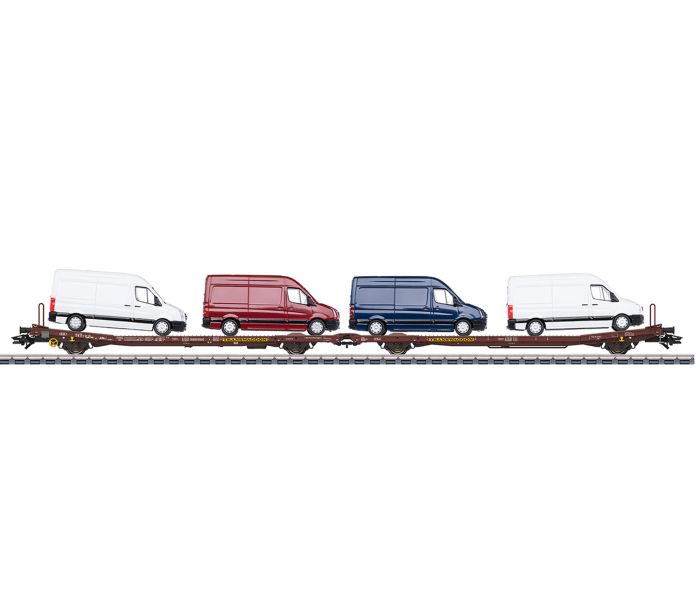 Transwaggon Laads800B Flat Wagon w/VW Load Set (2) VI