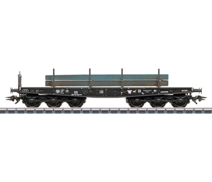 DB Ssym46 Heavy Duty Bogie Flat Wagon w/Steel Load III