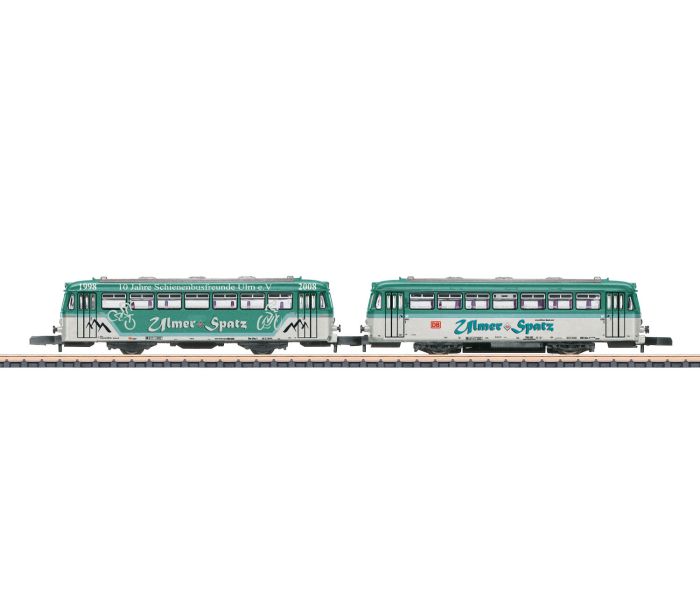 DBAG BR798 Ulmer Spatz Diesel Railcar & Trailer VI