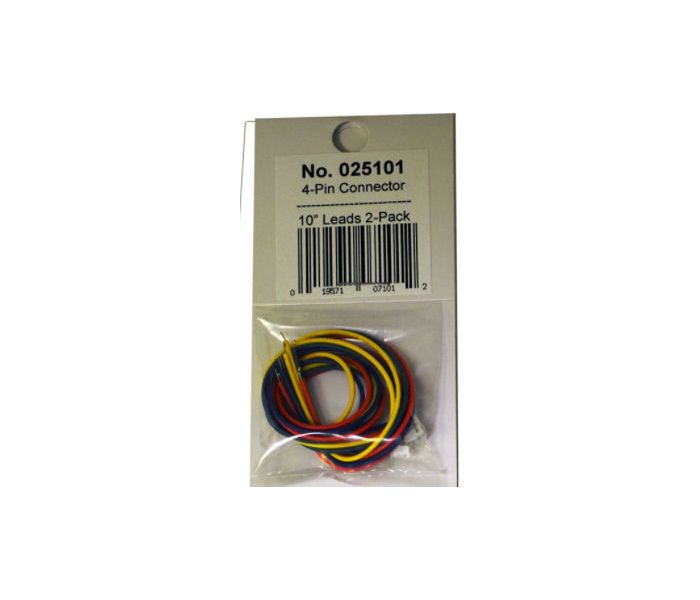 Light Genie 4 Pin Mini Male Connector with Leads (2)