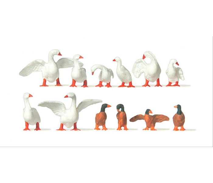 Geese (12) Figure Set