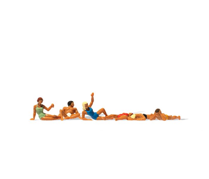 Seated & Laying Bathers (5) Figure Set