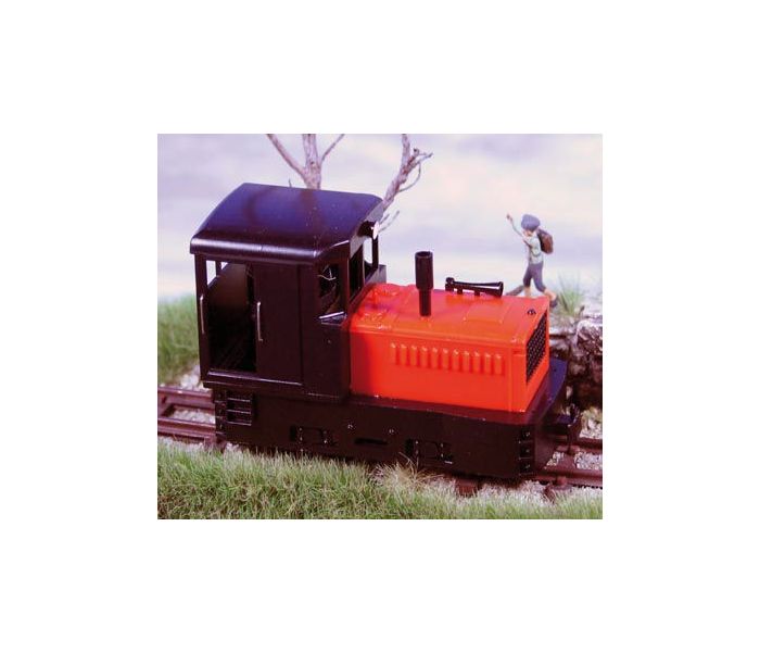 Plymouth Diesel Loco Black Cab & Chassis/Red Hood