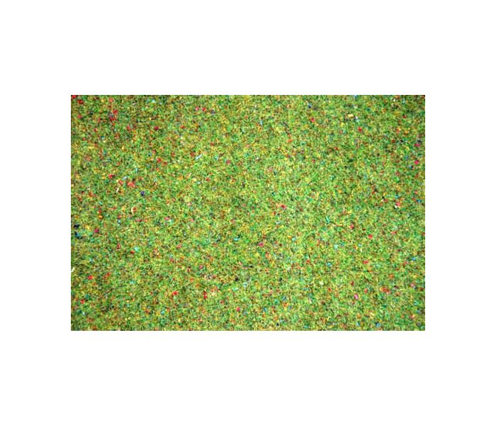 Flowered Light Green Grass Mat 200x100cm