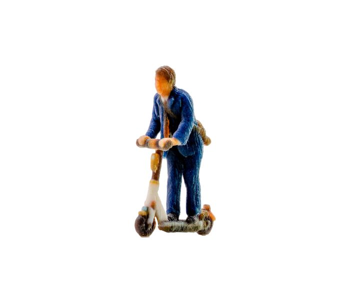 Man on E-Scooter 3D Master Figure