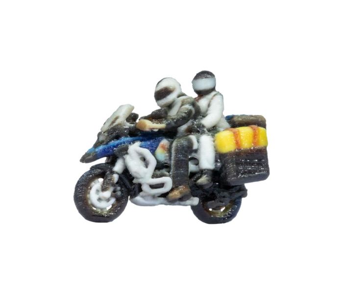 Touring Motorbike with Pillion Ridden 3D Master Figure