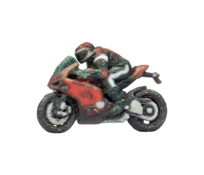 Sports Motorbike Ridden 3D Master Figure